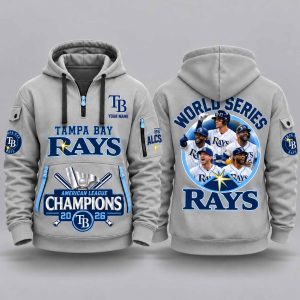 Rays 2026 World Series American League Champions Quarter Zip Hoodie 7 Rays 2026 World Series American League Champions Quarter Zip Hoodie 3