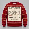 2026 Holiday Receipt Ugly Christmas Sweater 1