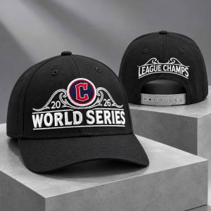 Guardians Charcoal 2026 World Series Locker Room Hat 1