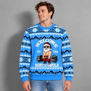 Welcome To The North Swole Ugly Christmas Sweater 2