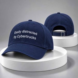 Easily Distracted By Cybertrucks Hat 1