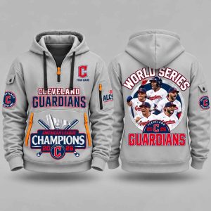 Guardians 2026 World Series American League Champions Quarter Zip Hoodie 4