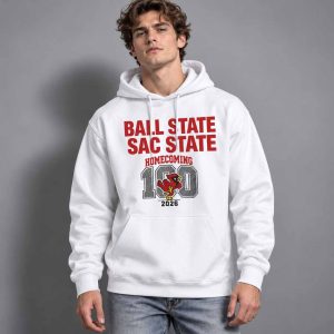 Ball State Vs Sac State Homecoming 100 2026 Shirt 3