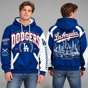 LA Dodgers Est 1883 2026 World Series Pullover Hoodie 2
