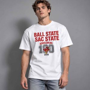 Ball State Vs Sac State Homecoming 100 2026 Shirt 2