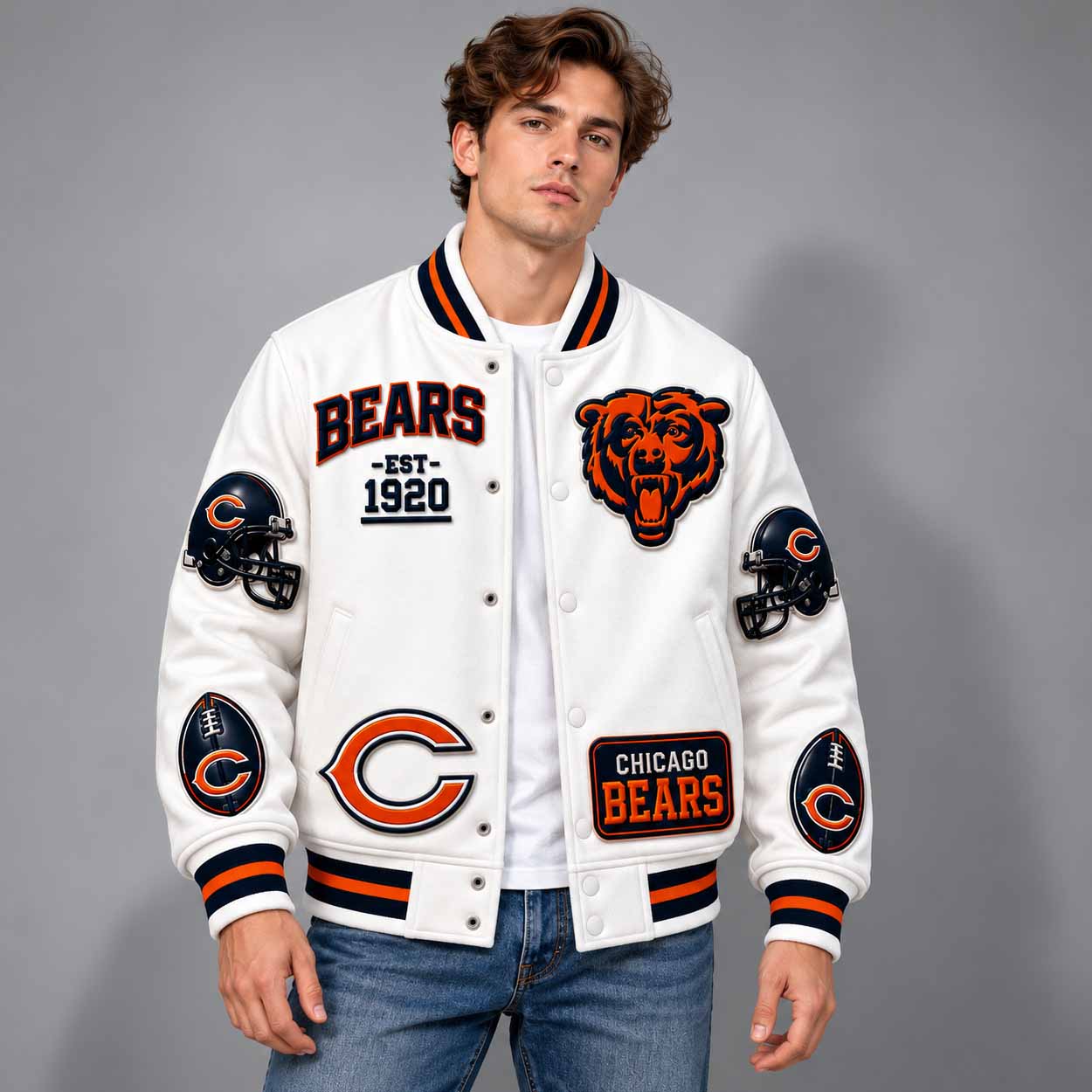 Bears EST 1960 Varsity Jacket 2 Bears EST 1960 Varsity Jacket 2