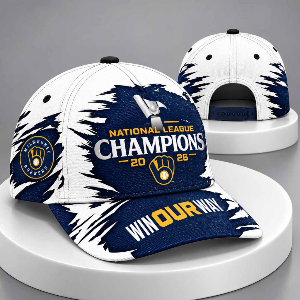Brewers 2026 NLCS Win Our Way National League Champions Hat 1