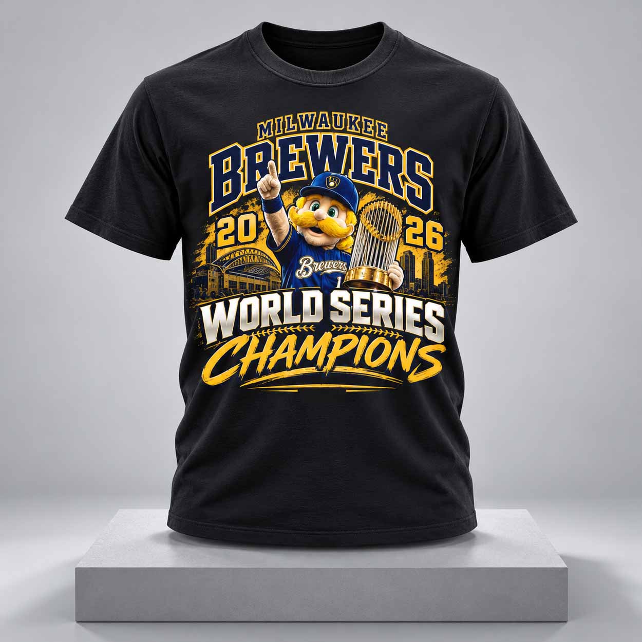 Brewers 2026 World Series Champions Mascot Shirt 1 Brewers 2026 World Series Champions Mascot Shirt 1