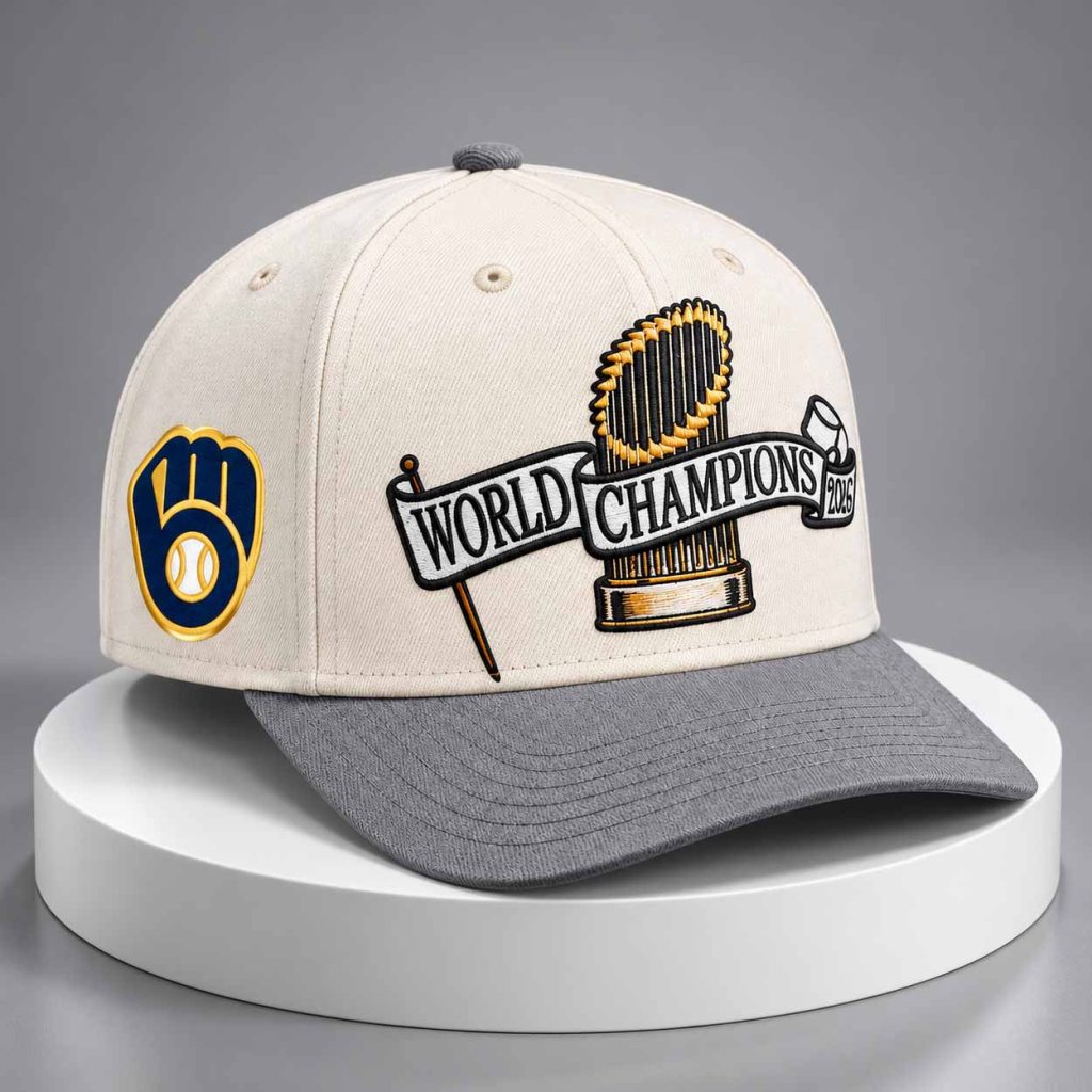 Brewers 2026 World Series Champions Parade Snapback Hat 1