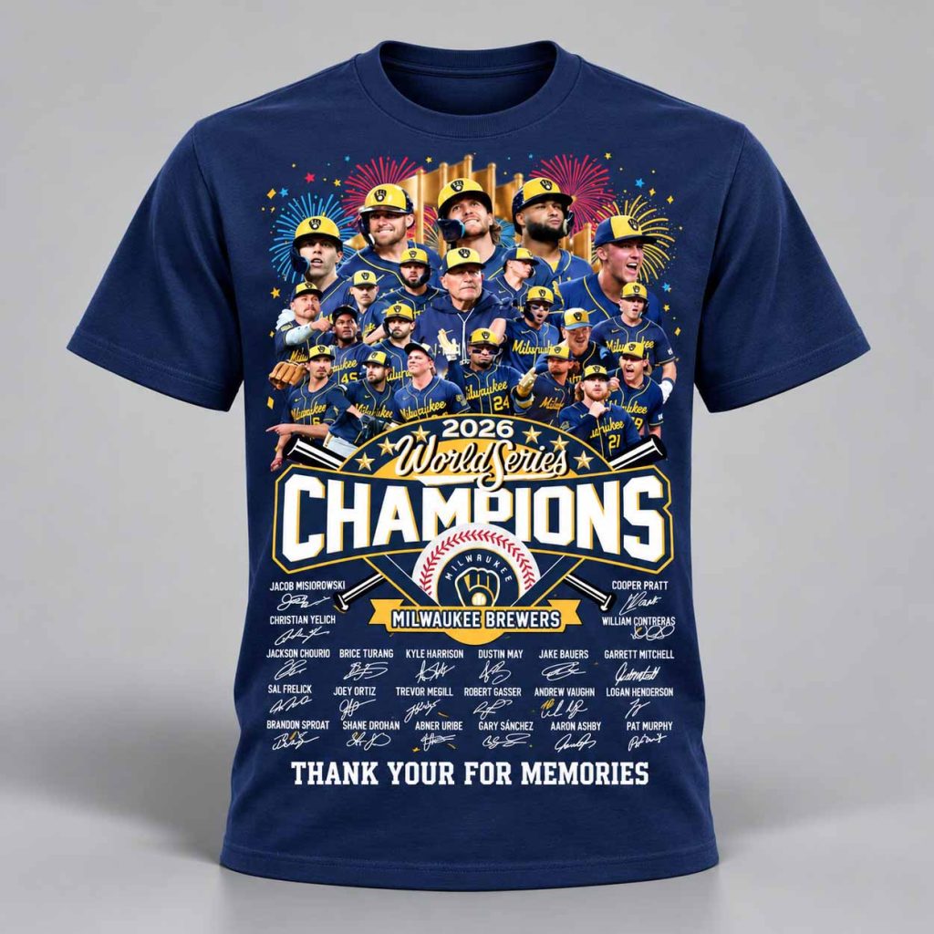 Brewers 2026 World Series Champions Thank Your For Memories Shirt 1
