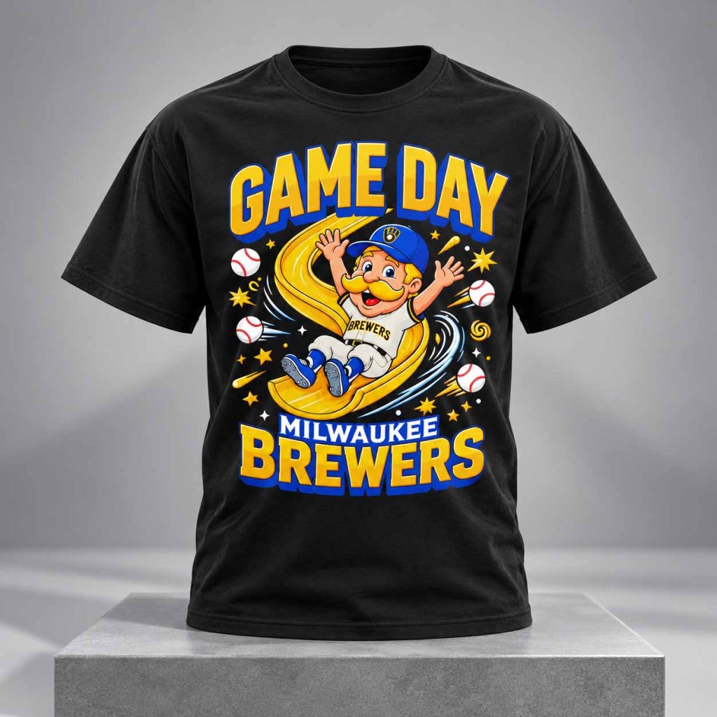 Brewers Brew Crew Home Run Heroes Cartoon Shirt 1 Brewers Brew Crew Home Run Heroes Cartoon Shirt 1