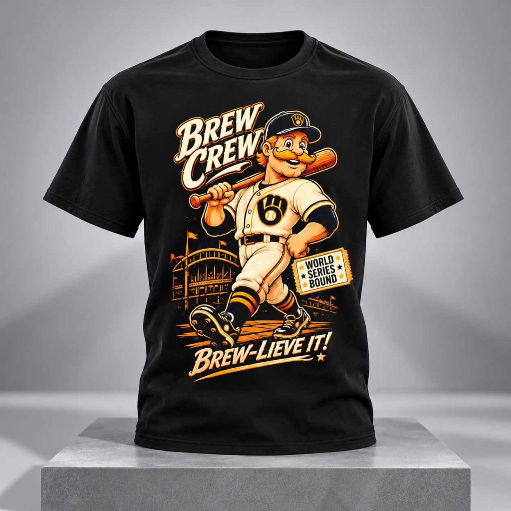 Brewers Brew Crew World Series Bound Brew Lieve It Shirt 1