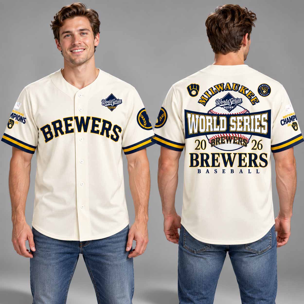 Brewers NLCS 2026 World Series National League Champions Jersey 2 Brewers NLCS 2026 World Series National League Champions Jersey 2