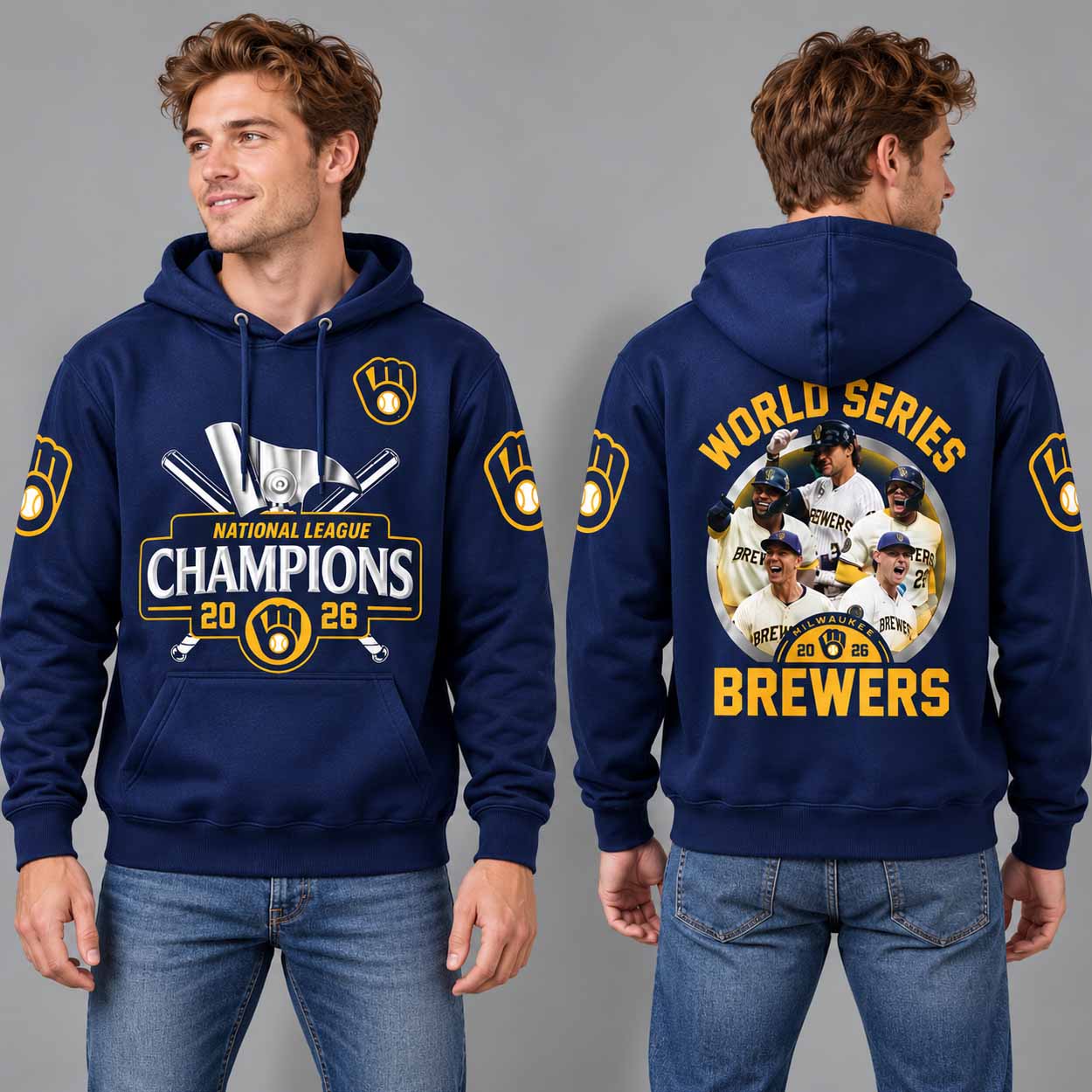 Brewers National League Champions 2026 Hoodie 2 Brewers National League Champions 2026 Hoodie 2