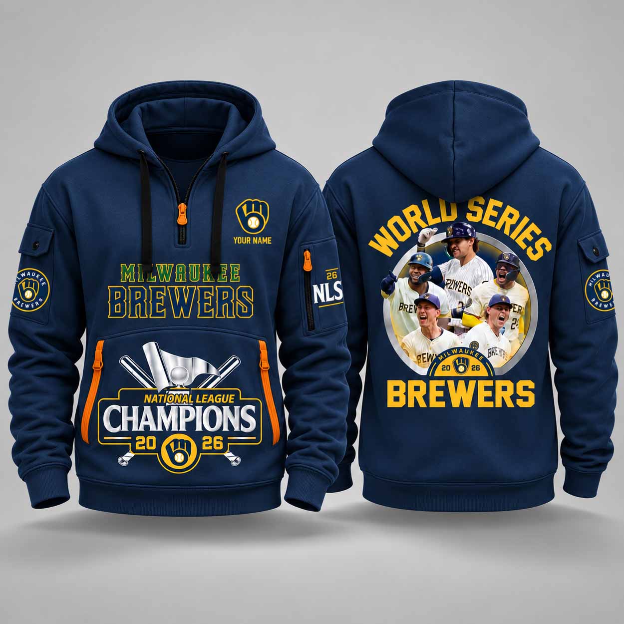 Brewers National League Champions Quarter Zip 2026 Hoodie 1 Brewers National League Champions Quarter Zip 2026 Hoodie 1