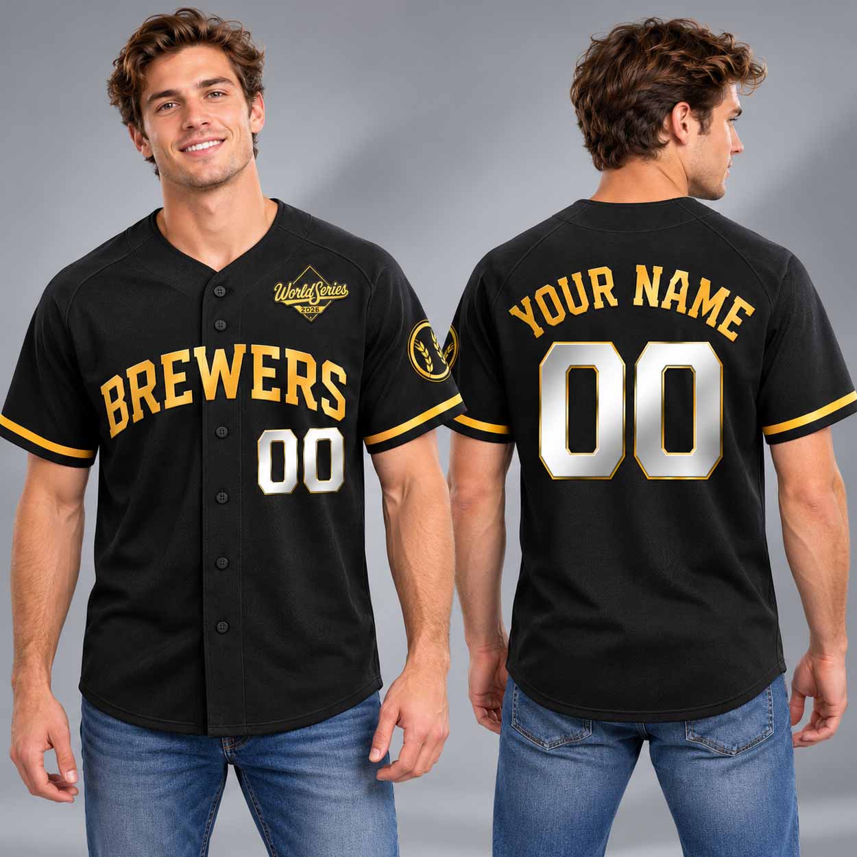 Brewers World Series 2026 Baseball Jersey 2 Brewers World Series 2026 Baseball Jersey 2