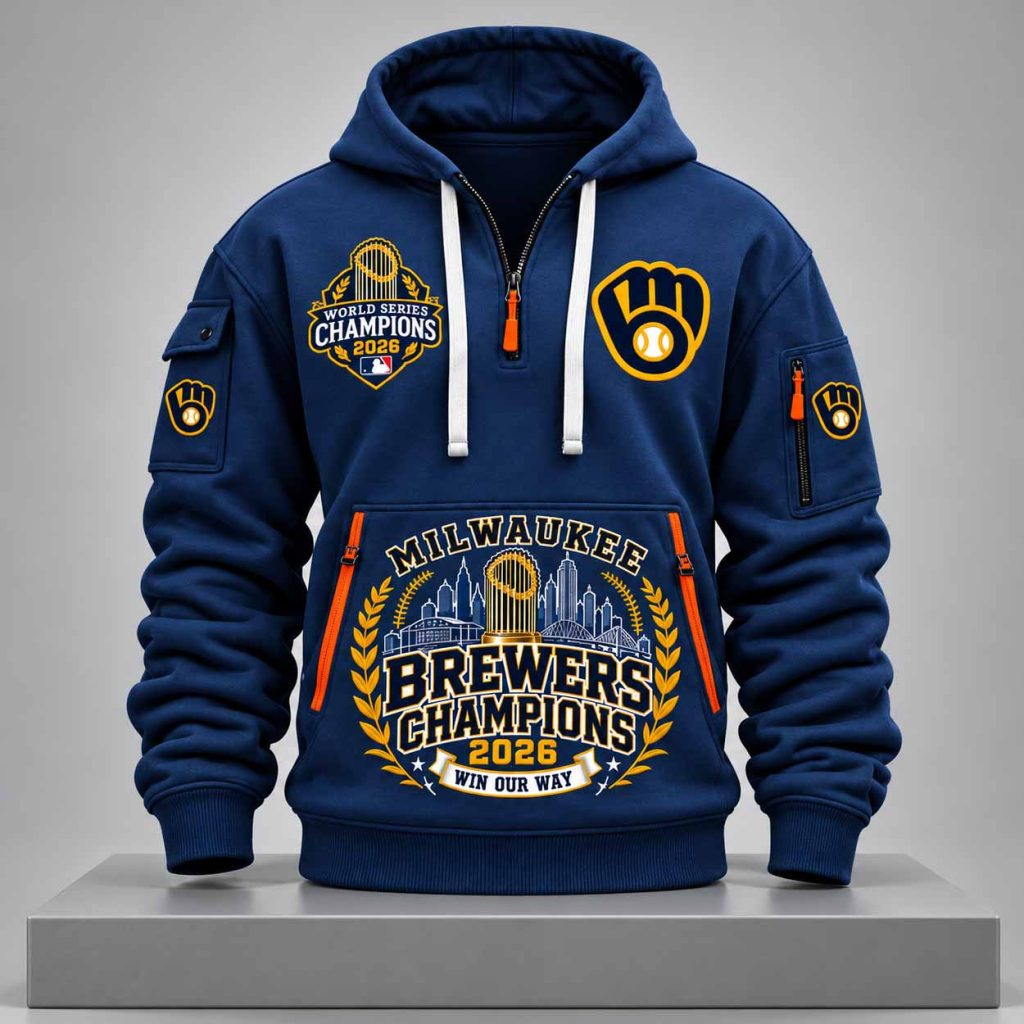 Brewers World Series Champions 2026 Quarter Zip Hoodie 1