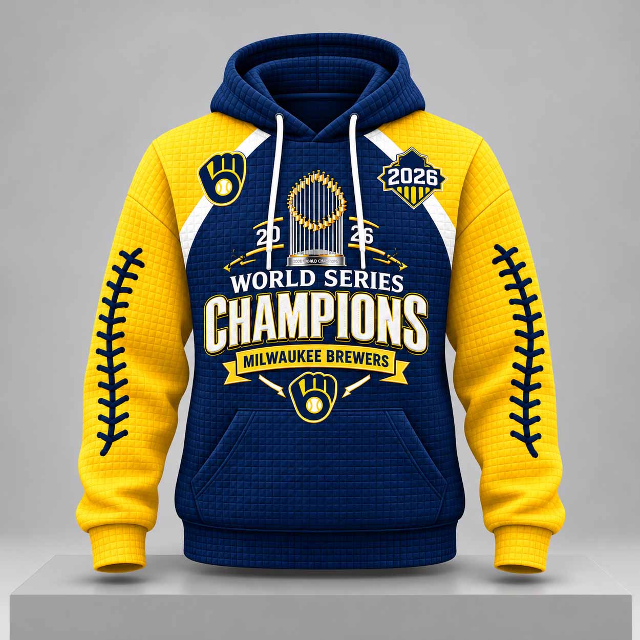 Brewers World Series Champions 2026 Waffle Hoodie 1 Brewers World Series Champions 2026 Waffle Hoodie 1
