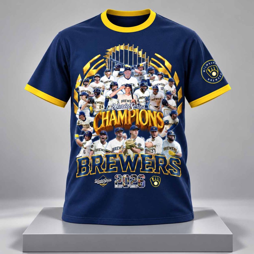 Brewers World Series Champs Team Rosters 2026 Shirt 1