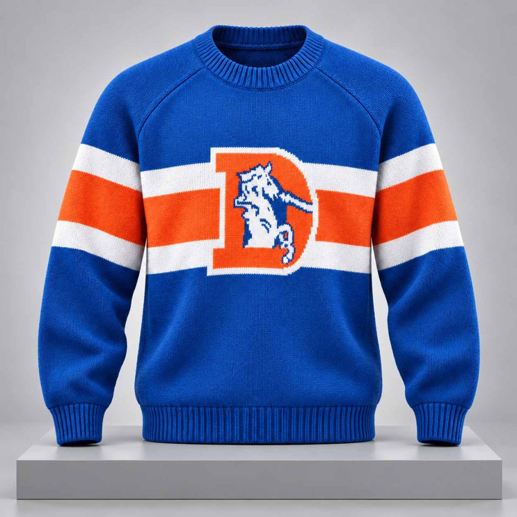Broncos Throwback Classic 1977 Collection Ugly Sweater 1