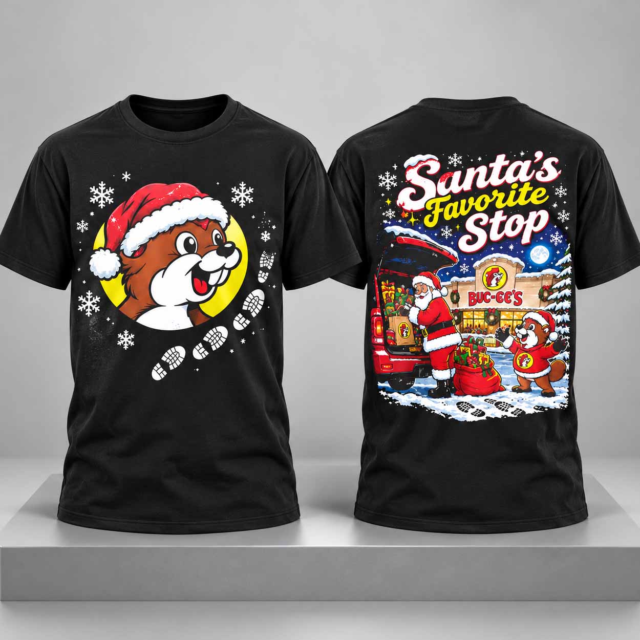 Buc-ee’s x Santa’s Favorite Stop Gas Station Shirt 1 Buc ee’s x Santa’s Favorite Stop Gas Station Shirt 1