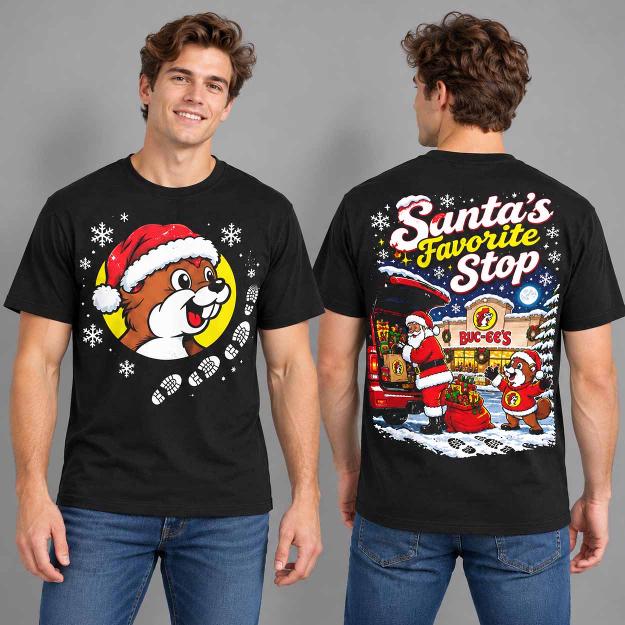 Buc-ee’s x Santa’s Favorite Stop Gas Station Shirt 2 Buc ee’s x Santa’s Favorite Stop Gas Station Shirt 2