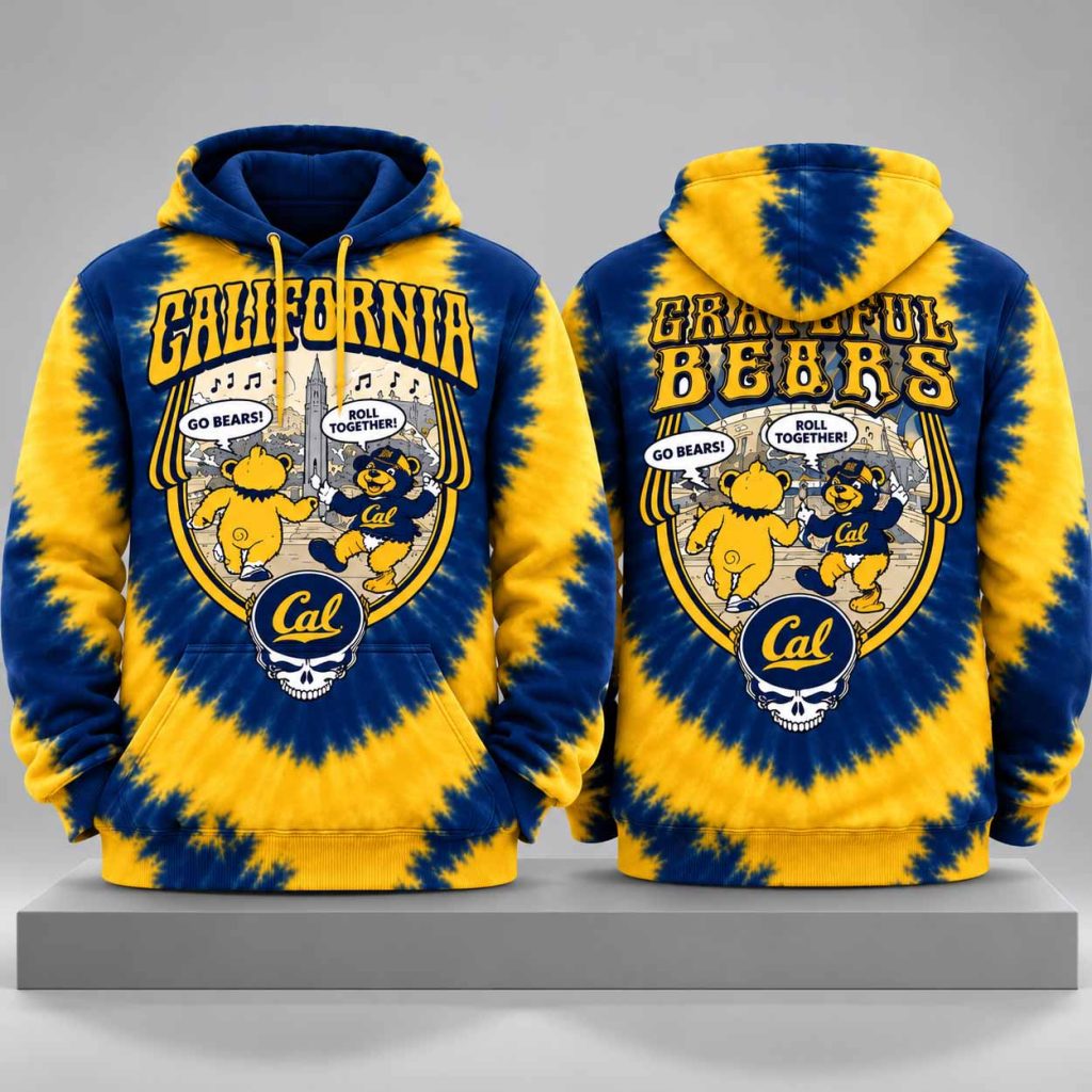 California Golden Bears Grateful Dead Night 2026 Tie dye Hoodie 1