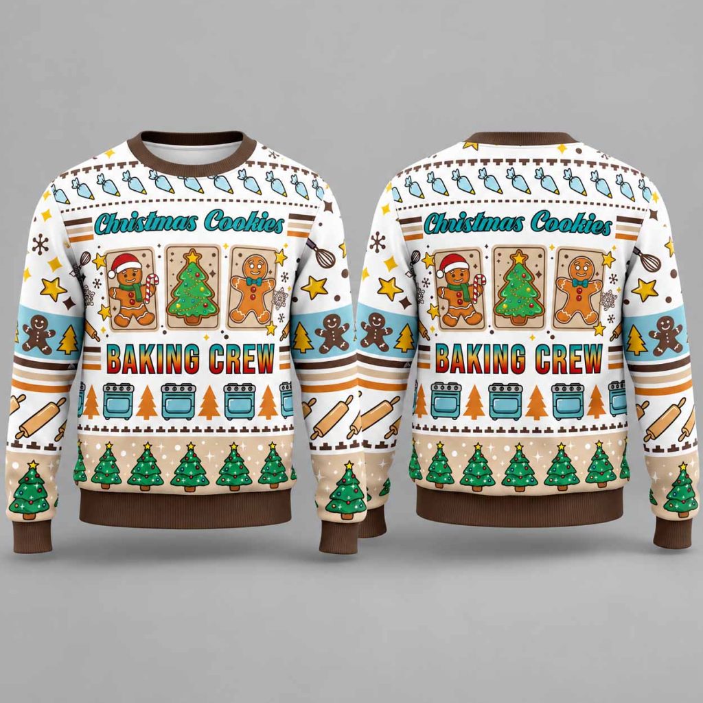 Christmas Cookie Baking Crew Ugly Christmas Sweater 1