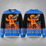 Christmas Gingerbread Monster Ugly Sweater