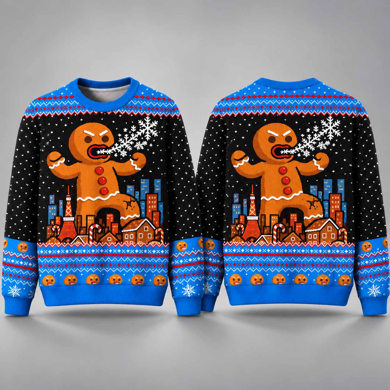 Christmas Gingerbread Monster Ugly Sweater 1 Christmas Gingerbread Monster Ugly Sweater 1