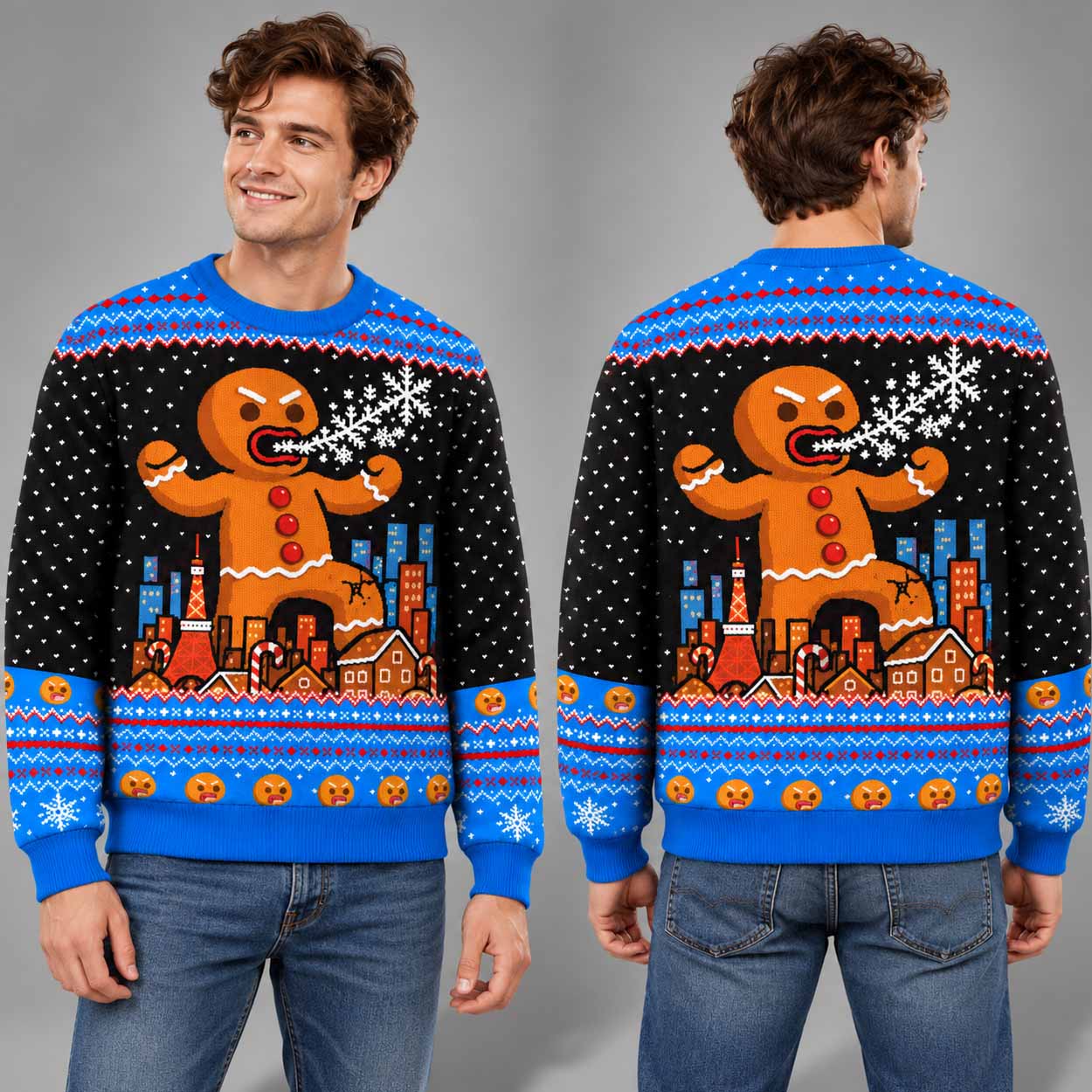 Christmas Gingerbread Monster Ugly Sweater 2 Christmas Gingerbread Monster Ugly Sweater 2