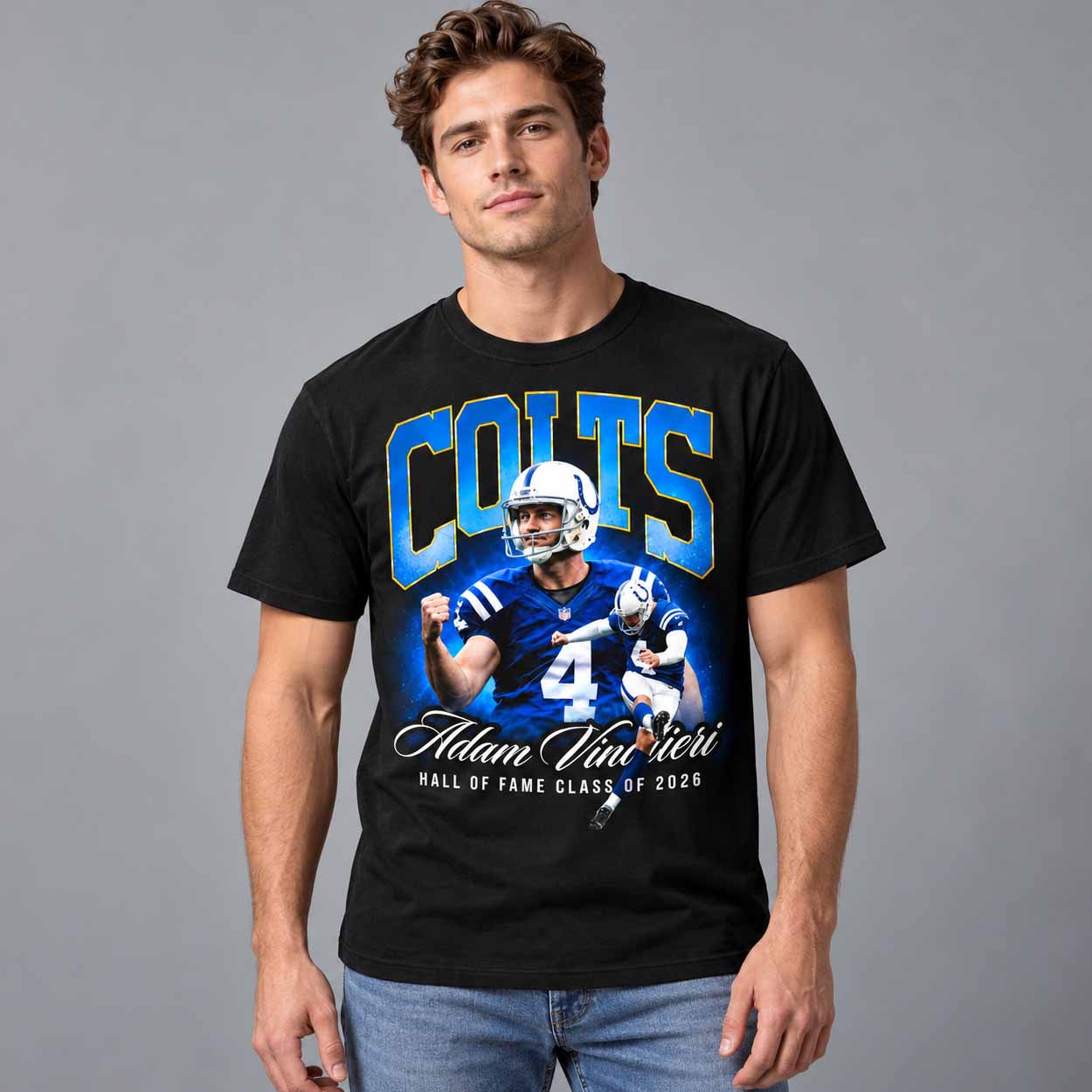 Colts Adam Vinatieri Hall of Fame Class of 2026 Shirt 2 Colts Adam Vinatieri Hall of Fame Class of 2026 Shirt 2