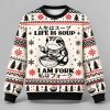 Confused Frog In Life’s Soup Christmas Ugly Sweater 1