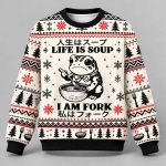Confused Frog In Life’s Soup Christmas Ugly Sweater