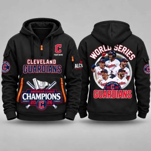 Guardians 2026 World Series American League Champions Quarter Zip Hoodie 2