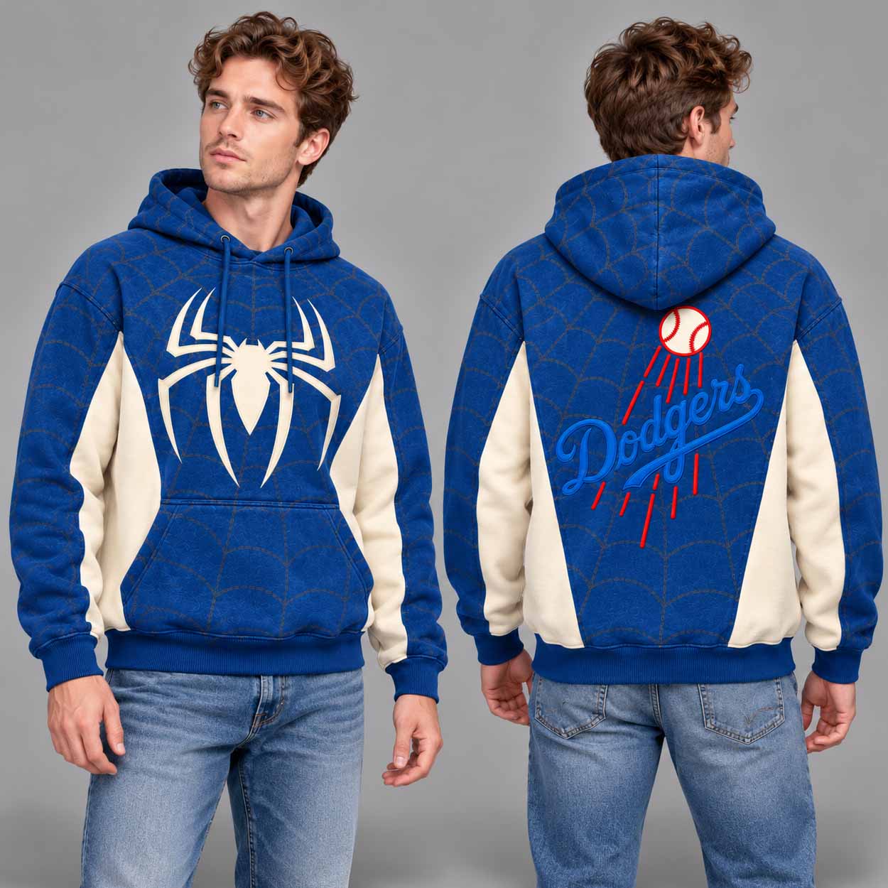 Dodgers Spider Man 2026 Baseball Hoodie 2 Dodgers Spider Man 2026 Baseball Hoodie 2