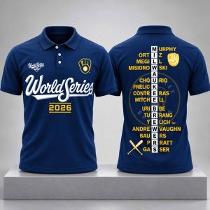 Brewers World Series 2026 Polo Shirt 1