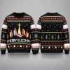 Hot Dog Merry Glizzmas Christmas Ugly Sweater 1
