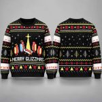 Hot Dog Merry Glizzmas Christmas Ugly Sweater