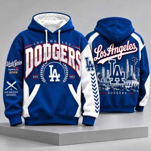 LA Dodgers Est 1883 2026 World Series Pullover Hoodie 1