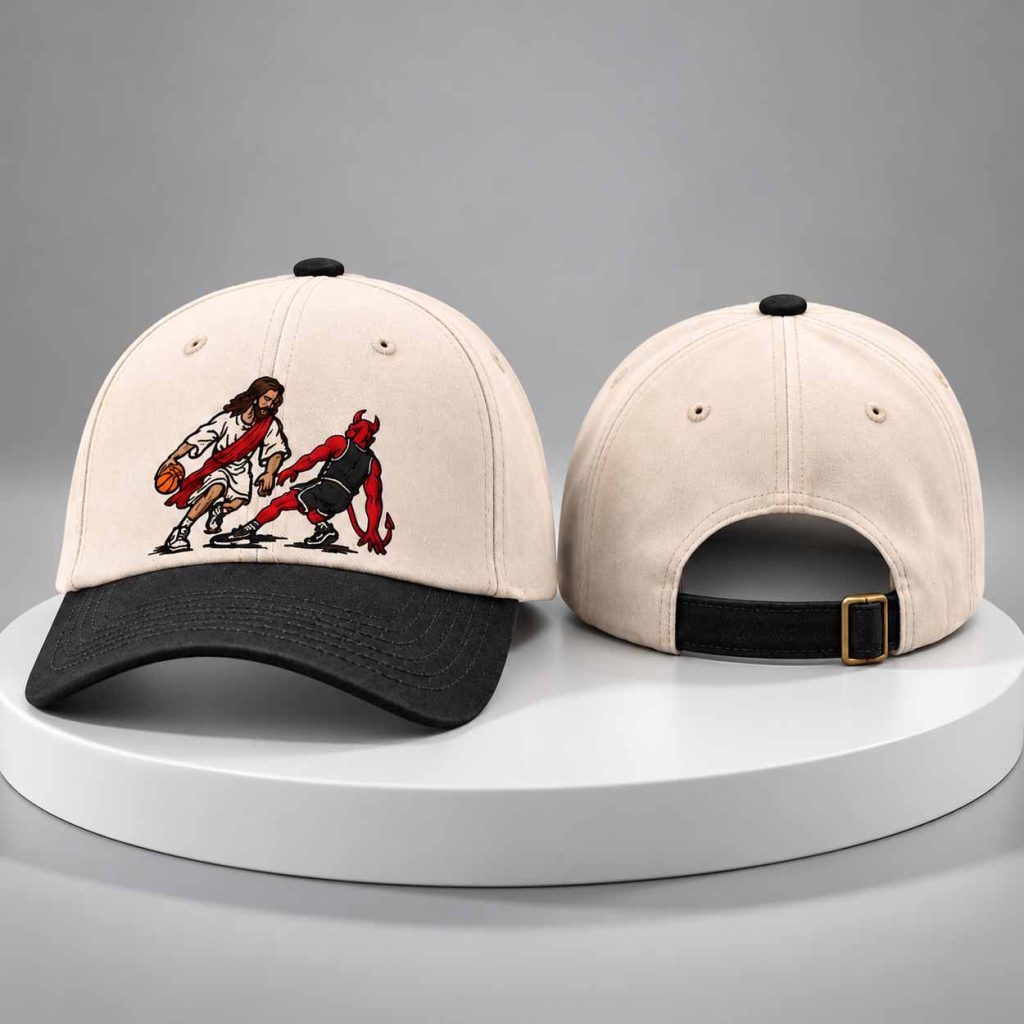 Jesus Plays Basketball With The Devil Hat 1 Jesus Plays Basketball With The Devil Hat 1