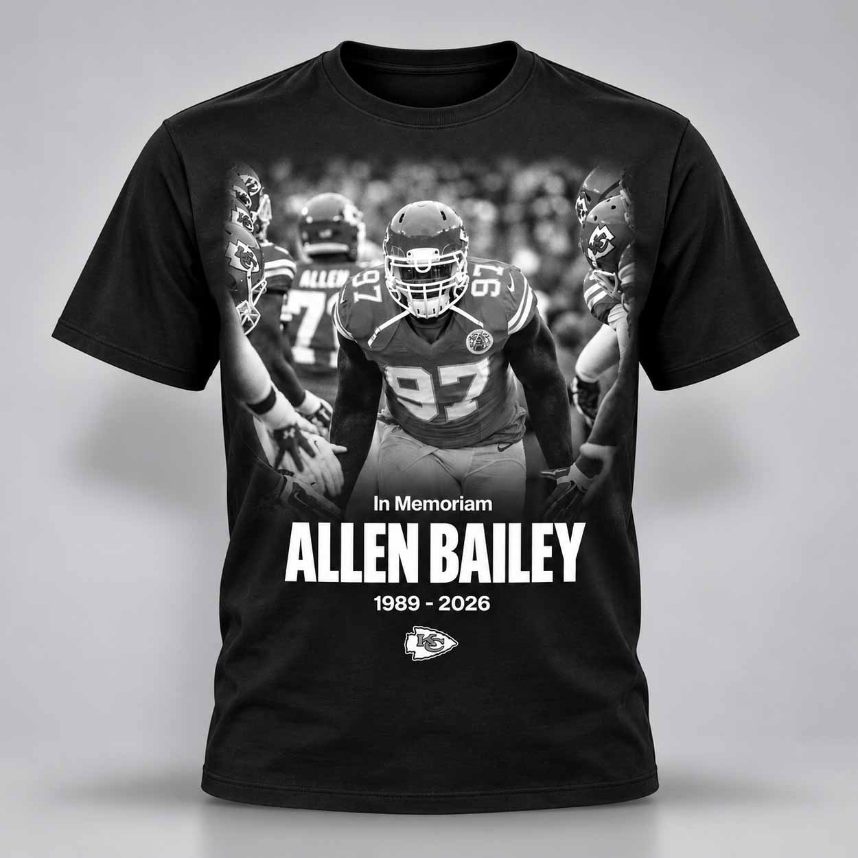 KC Chiefs In Memoriam Allen Bailey 1989 2026 Shirt 1 KC Chiefs In Memoriam Allen Bailey 1989 2026 Shirt 1