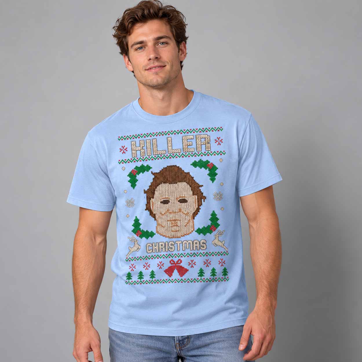 Killer Christmas DTF Transfer Ugly Sweater 2 Killer Christmas DTF Transfer Ugly Sweater 2
