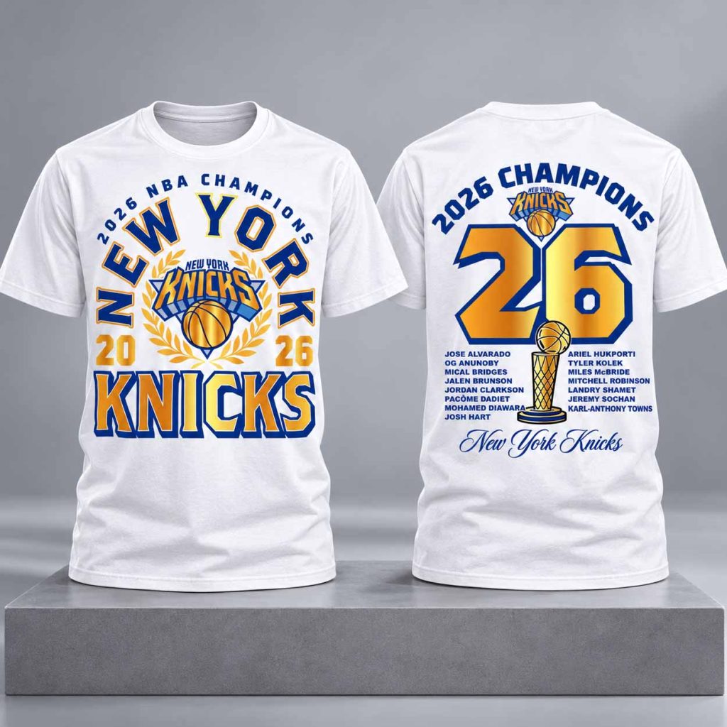 Knicks 2026 Champions Trophy Ring Banner Shirt 1