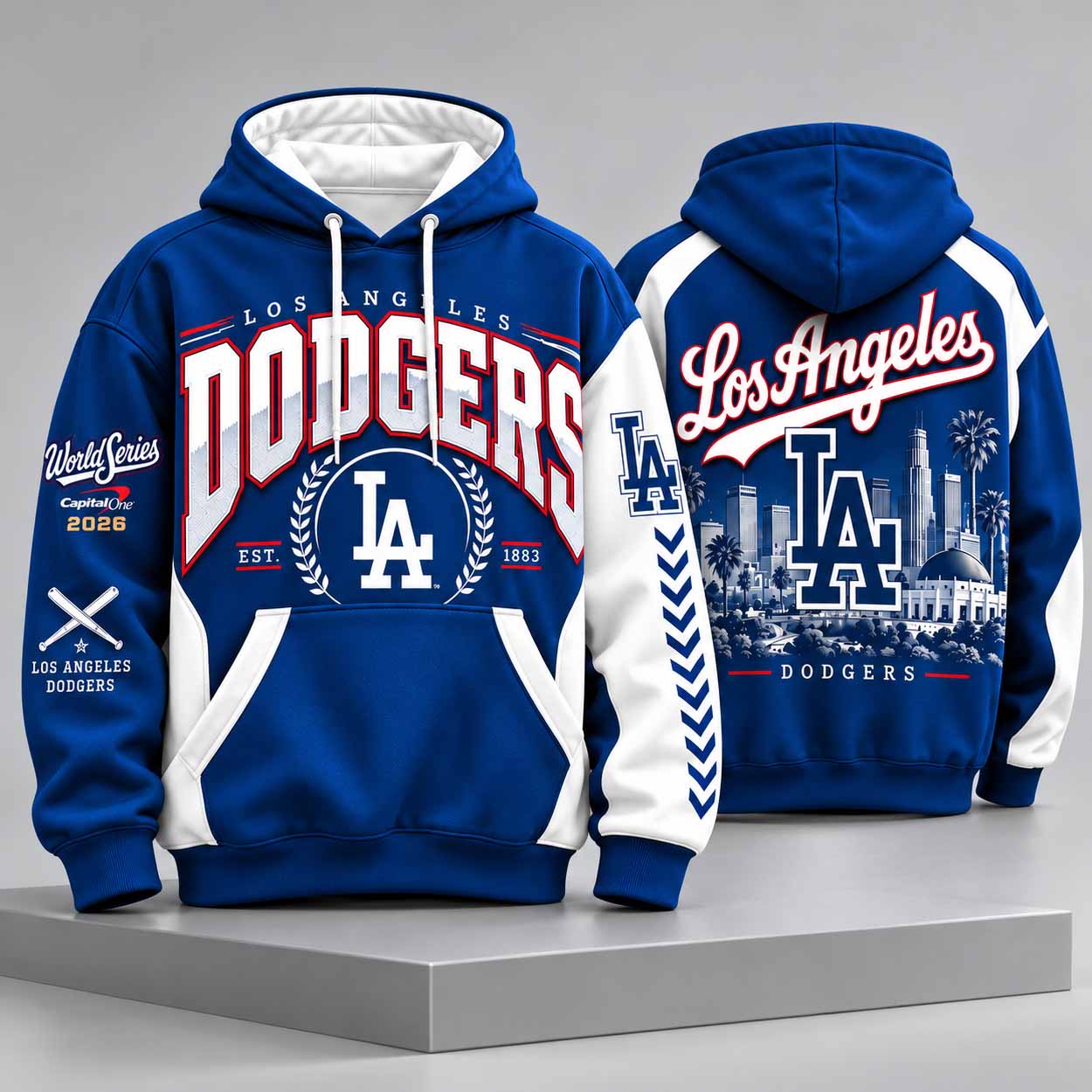 LA Dodgers Est 1883 2026 World Series Pullover Hoodie 1 LA Dodgers Est 1883 2026 World Series Pullover Hoodie 1