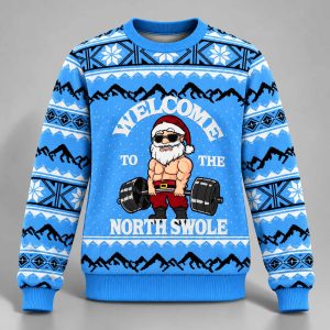 Welcome To The North Swole Ugly Christmas Sweater 1