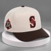 Mariners 50th Anniversary Cream Brown Hat 4 Mariners 50th Anniversary Cream Brown Hat 1