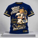 Mascot Bernie Brewer WS Champions Brew Lieve It Shirt