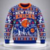 NY Knicks Naughty In New York 2026 Ugly Christmas Sweater 1