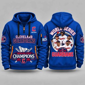 Guardians 2026 World Series American League Champions Quarter Zip Hoodie 3